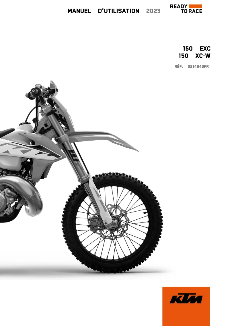 Página 1 del manual Manual de usuario KTM 150 XC-W (2023)
