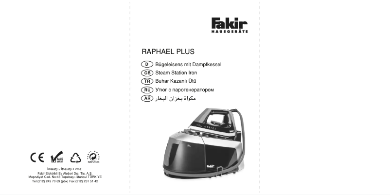 Imagen de la primera página del manual del dispositivo Raphael Plus
