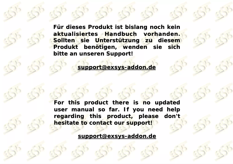 Página nº 1 - Manual de usuario EXSYS EX-1450