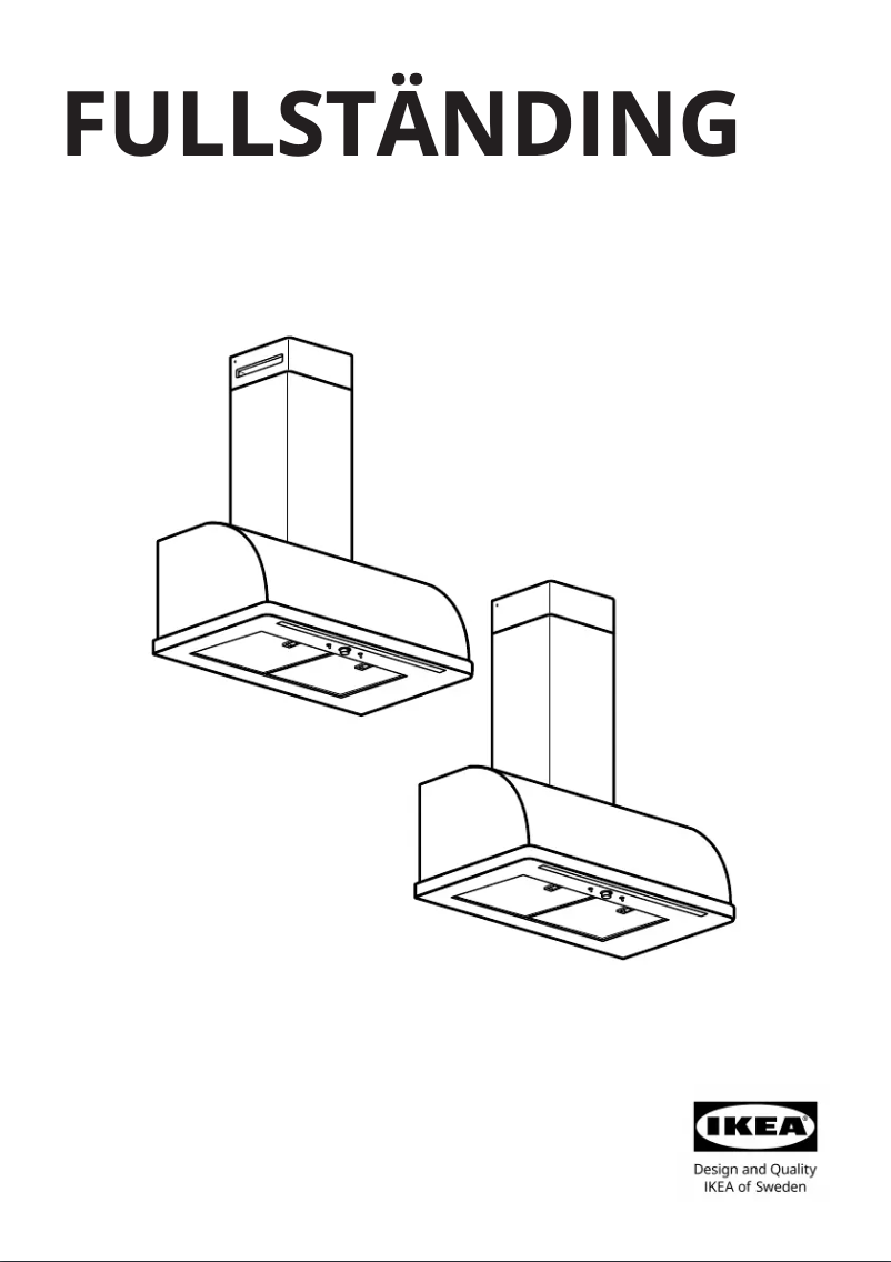 Página 1 del manual Manual de usuario Ikea FULLSTÄNDIG 605.270.18