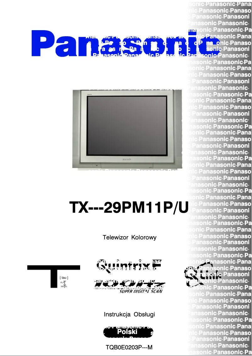 Imagen de la primera página del manual del dispositivo TX-29PM11PU