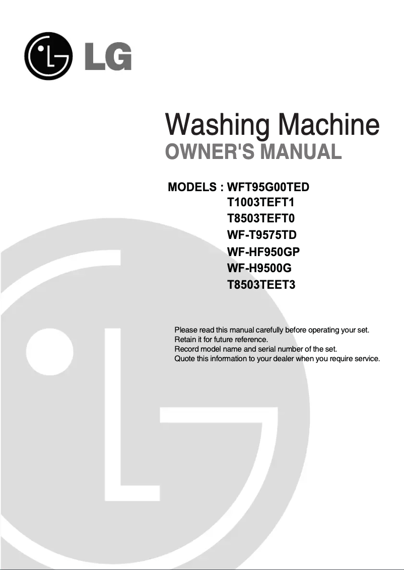 Imagen de la primera página del manual del dispositivo T8503TEET3