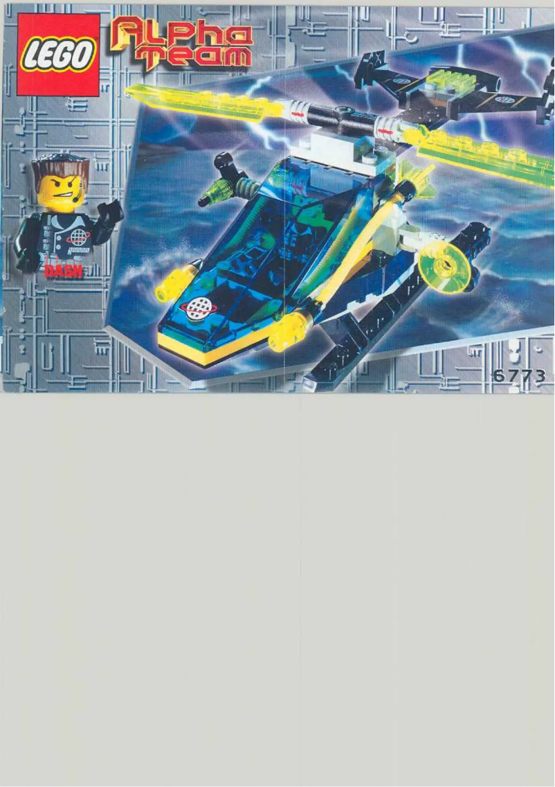 Imagen de la primera página del manual del dispositivo Alpha Team Helicopter