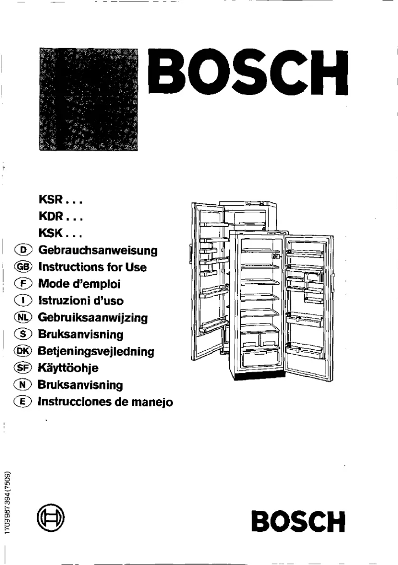 Página 1 del manual Manual de usuario Bosch KSK38430