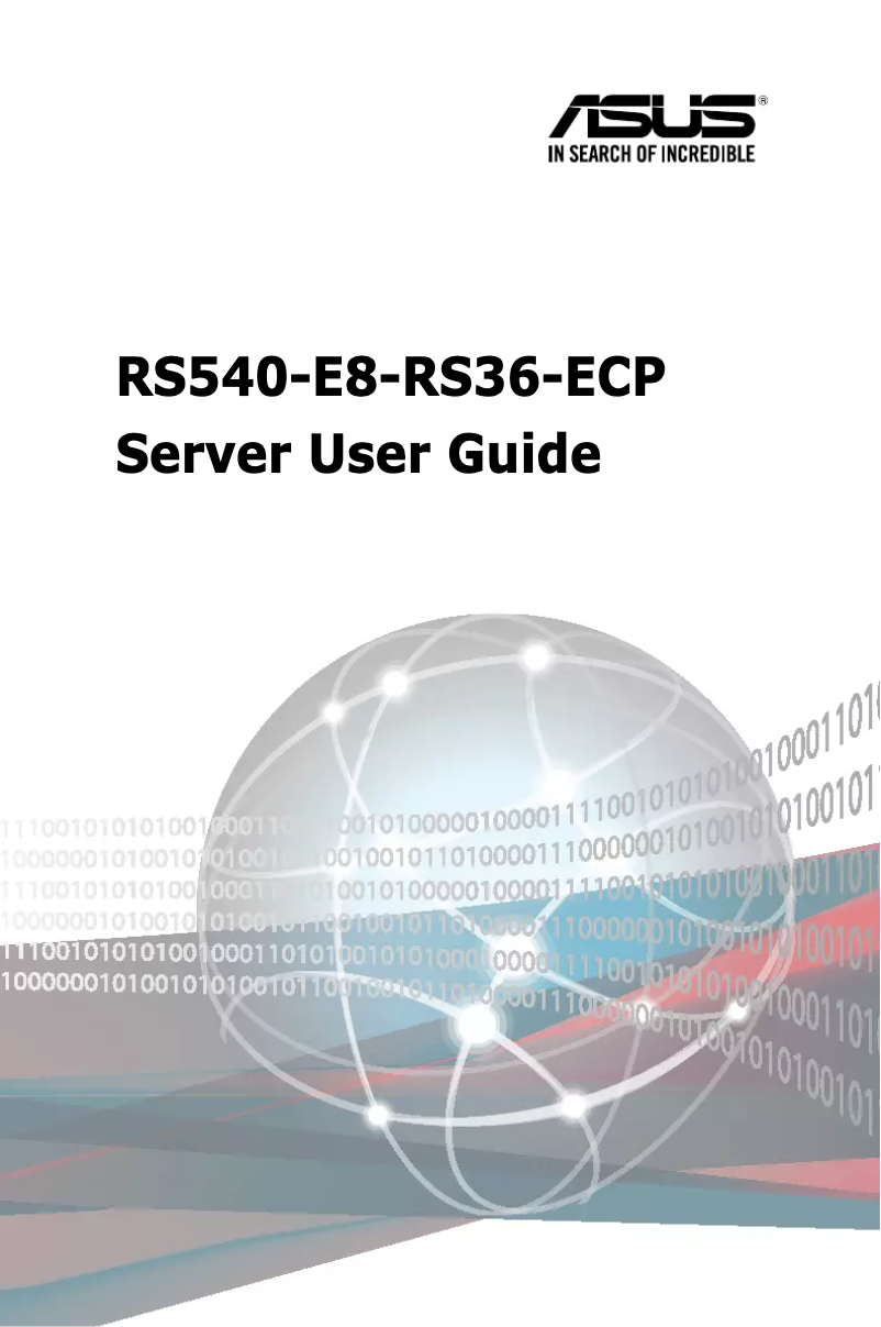 Página 1 del manual Manual de usuario Asus RS540-E8-RS36-ECP