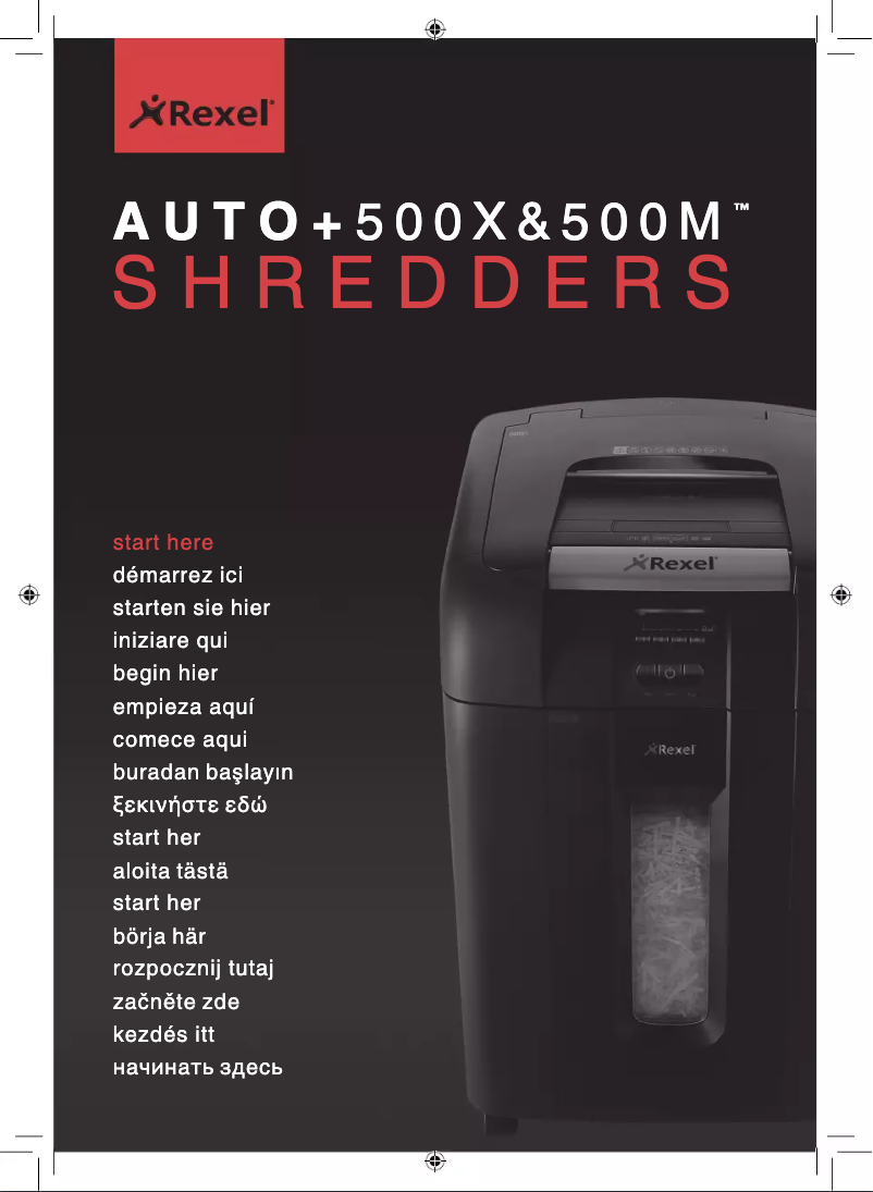 Imagen de la primera página del manual del dispositivo Auto+ 500X