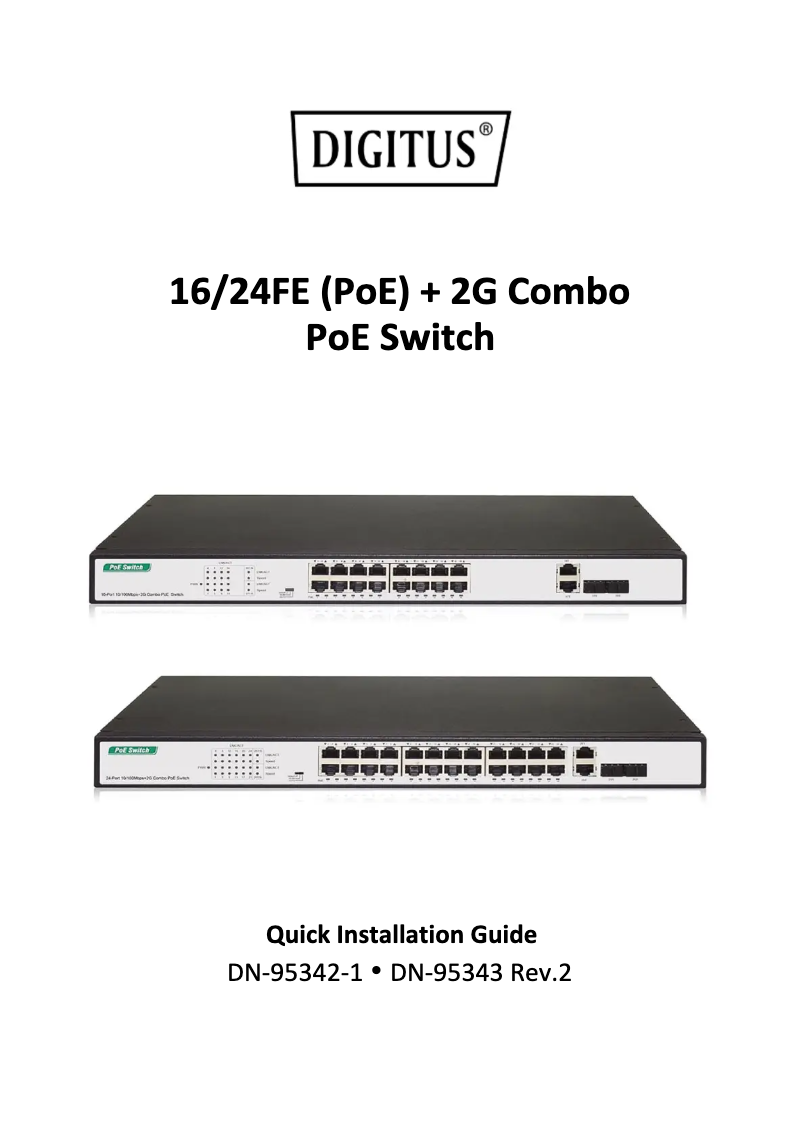 Página 1 del manual Ficha técnica Digitus DN-95343
