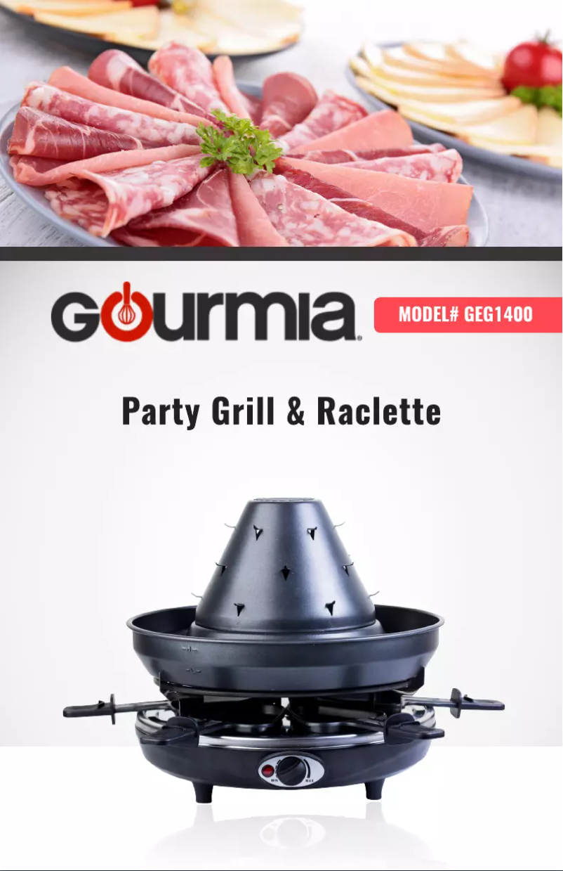 Página 1 del manual Manual de usuario Gourmia GEG1400