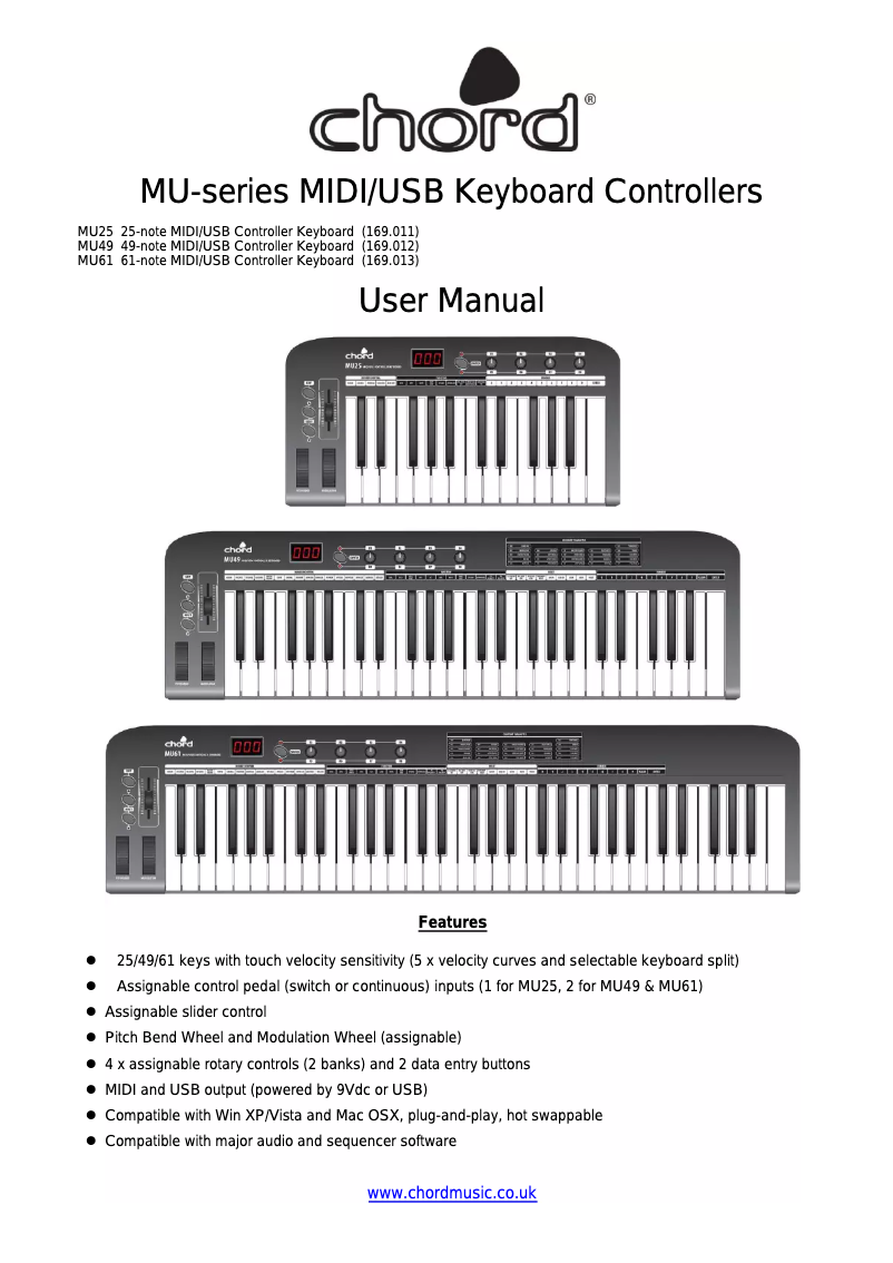 Página 1 del manual Manual de usuario Chord MU49