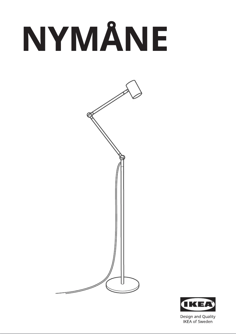 Página 1 del manual Manual de usuario Ikea NYMÅNE 103.367.85