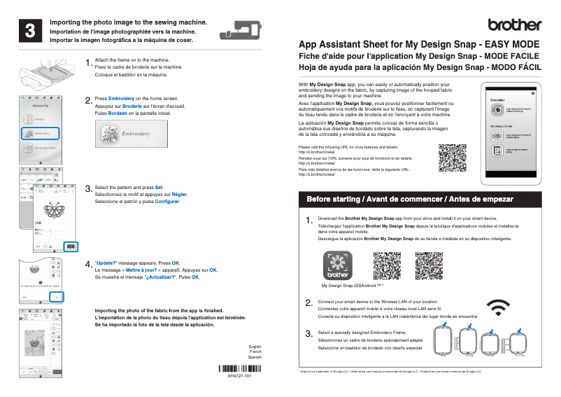Página 1 del manual Ficha técnica Brother Innov-is BP3600