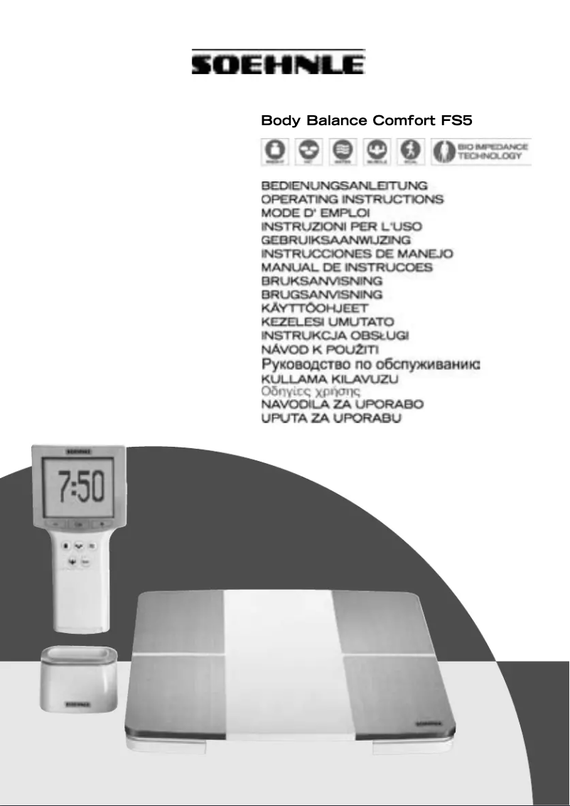 Página 1 del manual Manual de usuario Soehnle Body Balance Comfort FS5