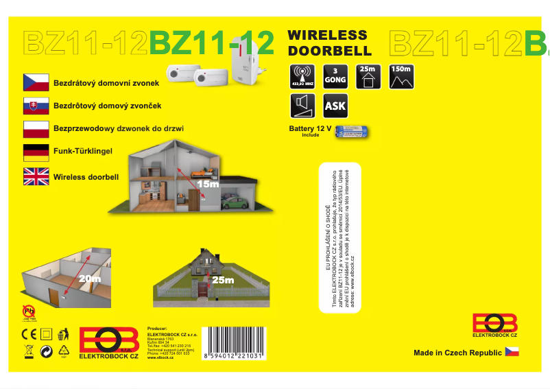 Imagen de la primera página del manual del dispositivo BZ11-12