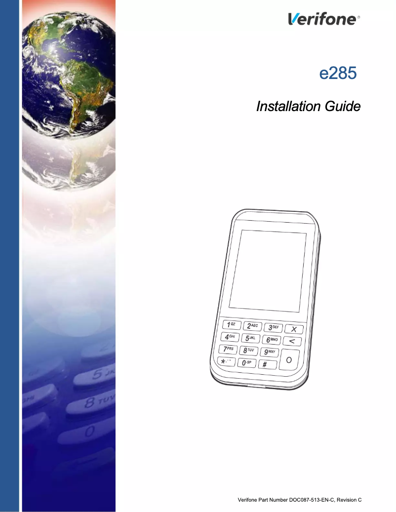Página 1 del manual Manual de usuario Verifone e285