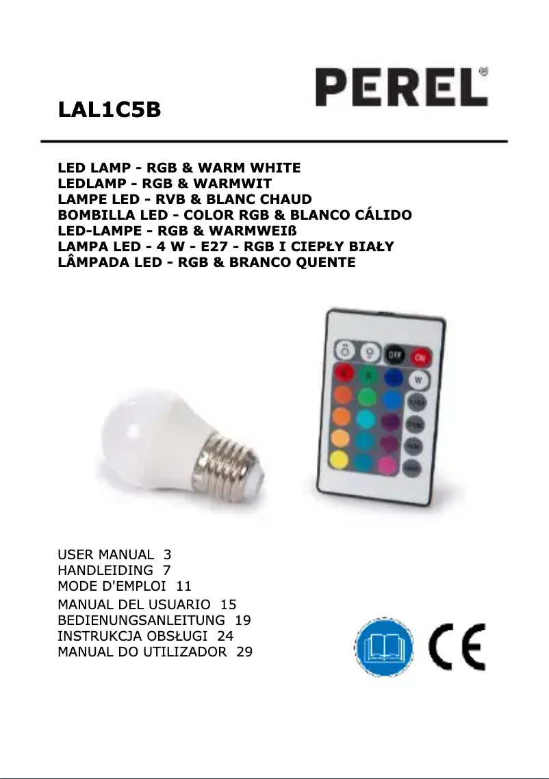 Página 1 del manual Manual de usuario Perel LAL1C5B