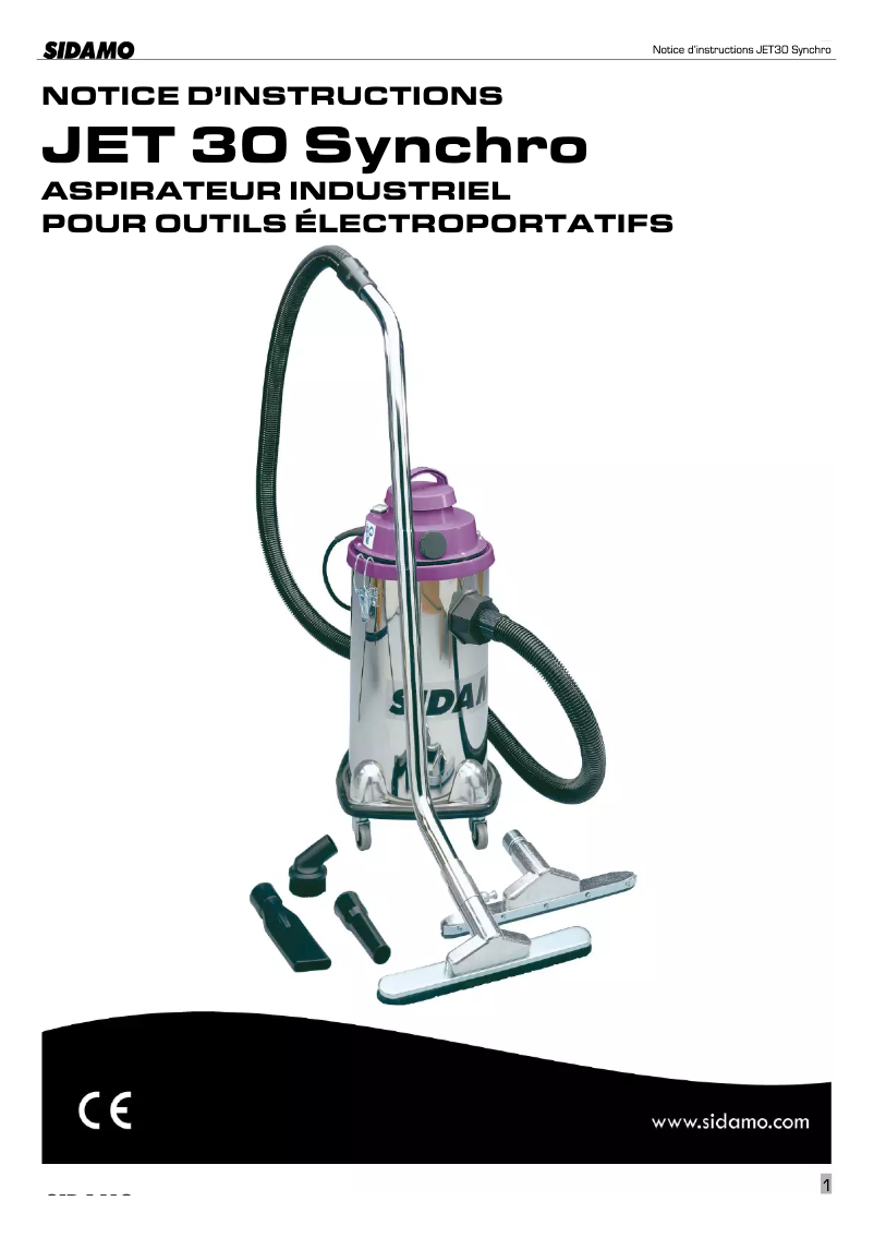 Imagen de la primera página del manual del dispositivo Jet 30 Synchro