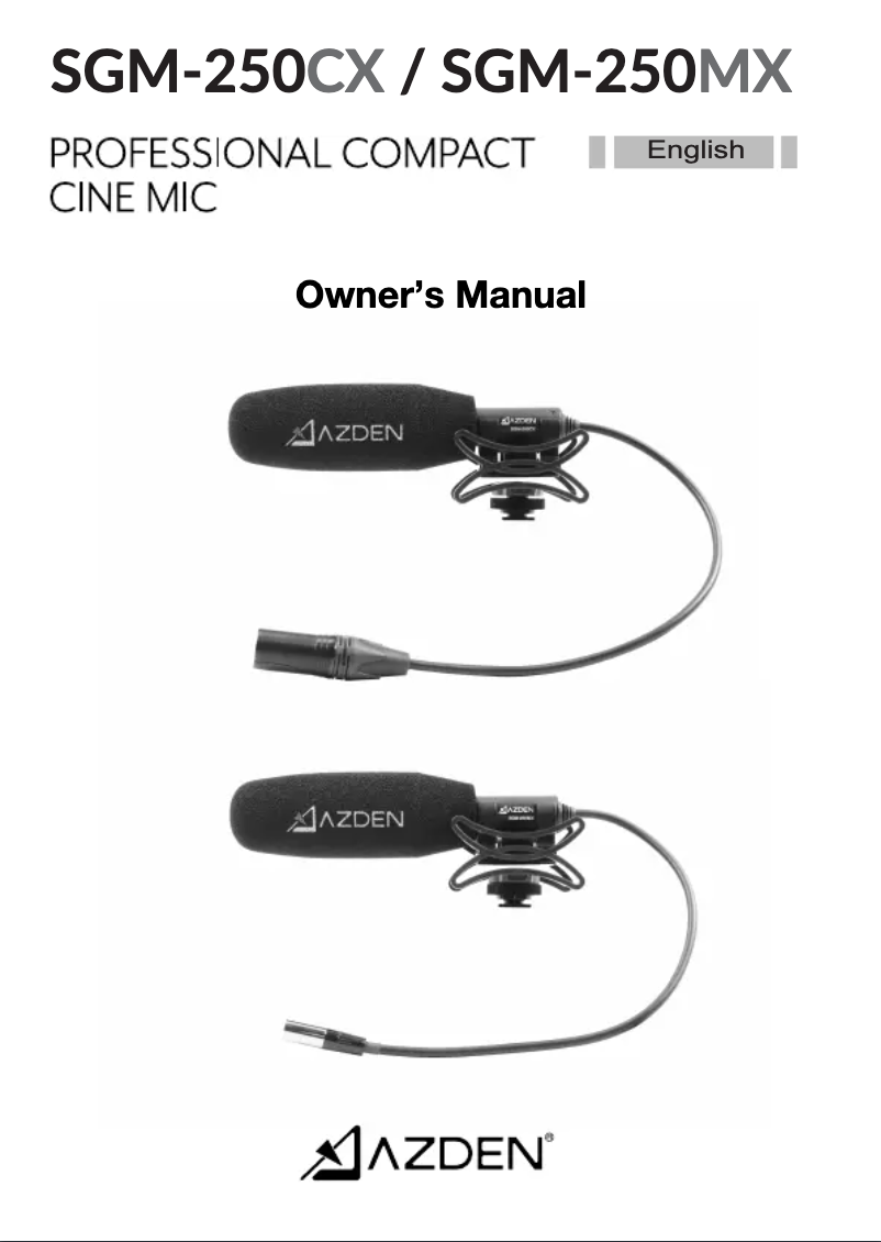 Imagen de la primera página del manual del dispositivo SGM-250MX