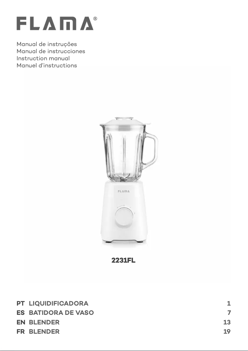 Página 1 del manual Manual de usuario Flama 2231FL