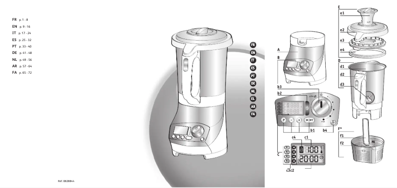 Imagen de la primera página del manual del dispositivo Soup & Co BL9001
