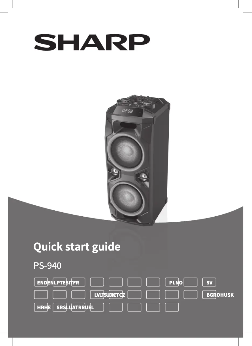 Página nº 1 - Manual de usuario Sharp PS-940