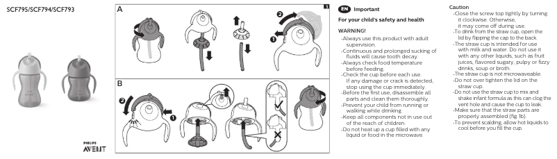 Página 1 del manual Manual de usuario Philips AVENT SCF793