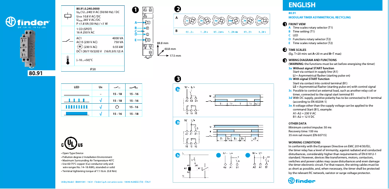 Imagen de la primera página del manual del dispositivo 80.91