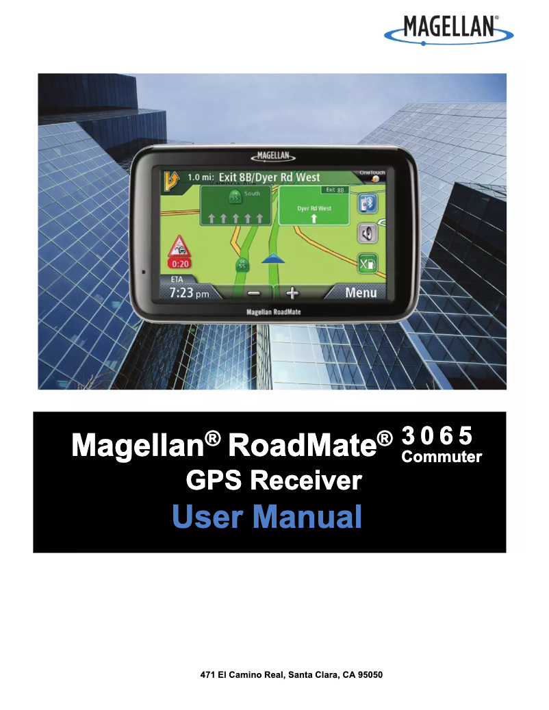 Página 1 del manual Manual de usuario Magellan RoadMate 3065 Commuter