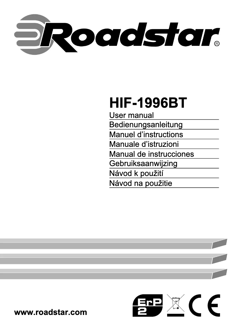 Imagen de la primera página del manual del dispositivo HIF-1996BT