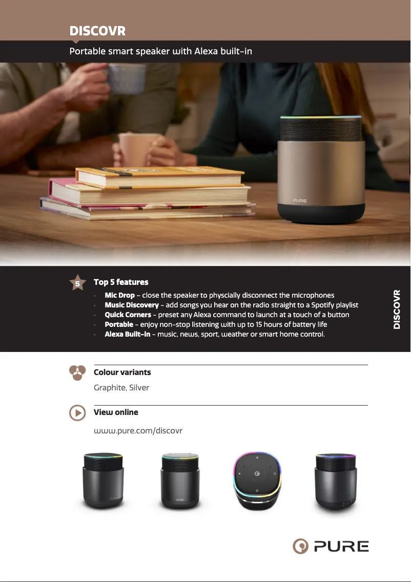 Imagen de la primera página del manual del dispositivo DiscovR