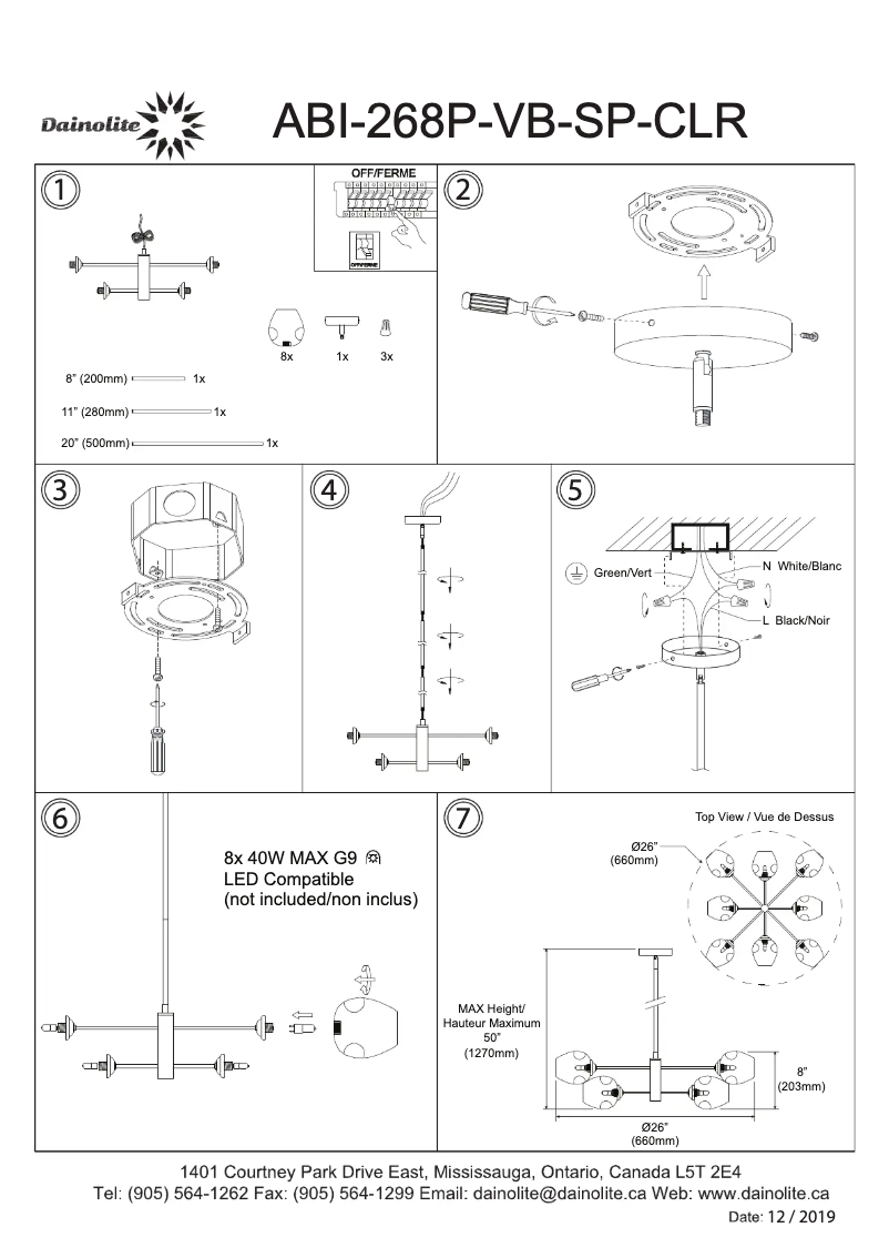 Imagen de la primera página del manual del dispositivo Abii ABI-268P-VB-SP-CLR