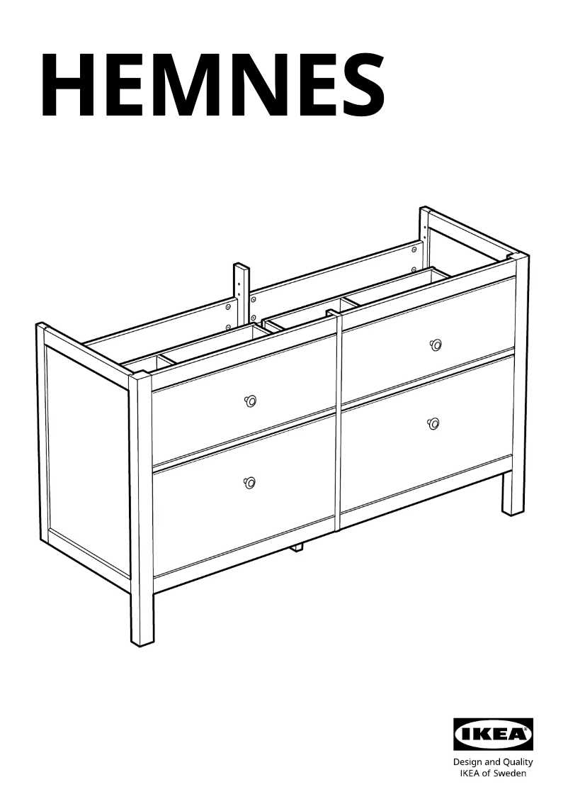 Imagen de la primera página del manual del dispositivo HEMNES 403.489.80
