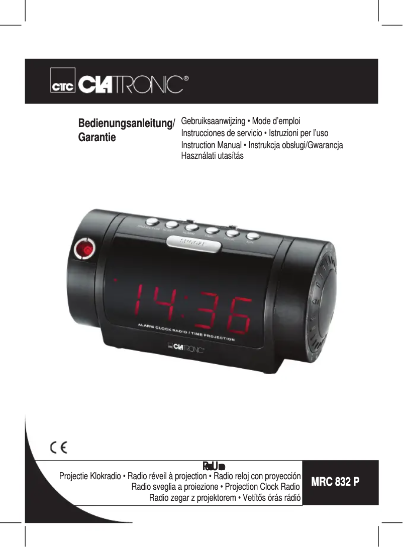 Página 1 del manual Manual de usuario Clatronic MRC 832 P