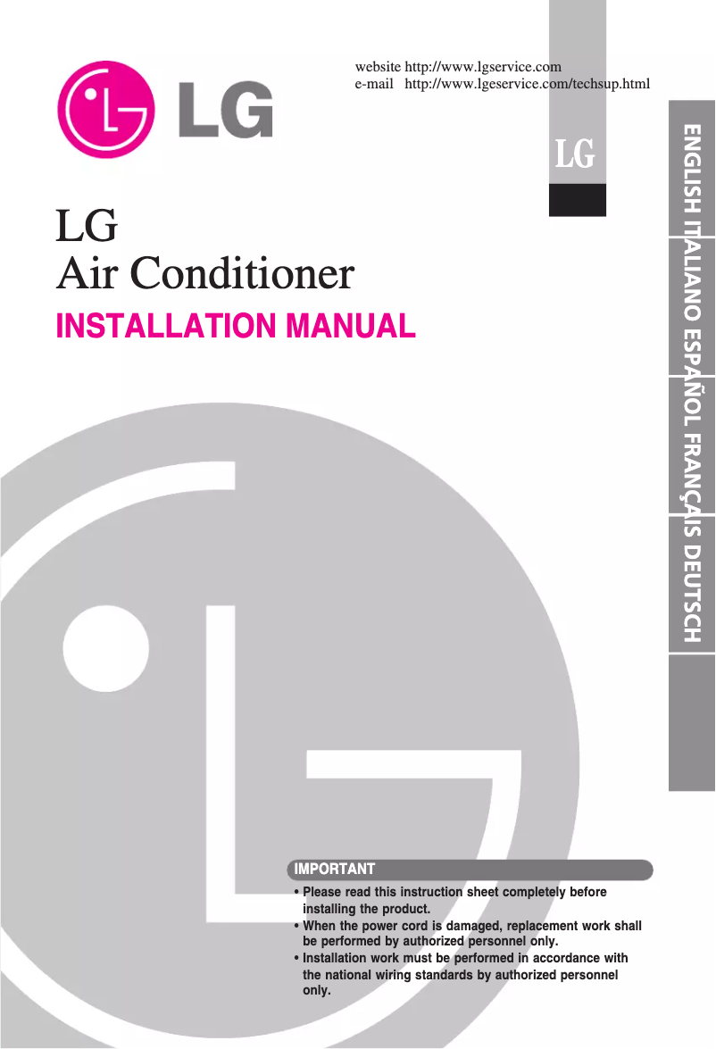 Página 1 del manual Guía de instalación LG FM17AH