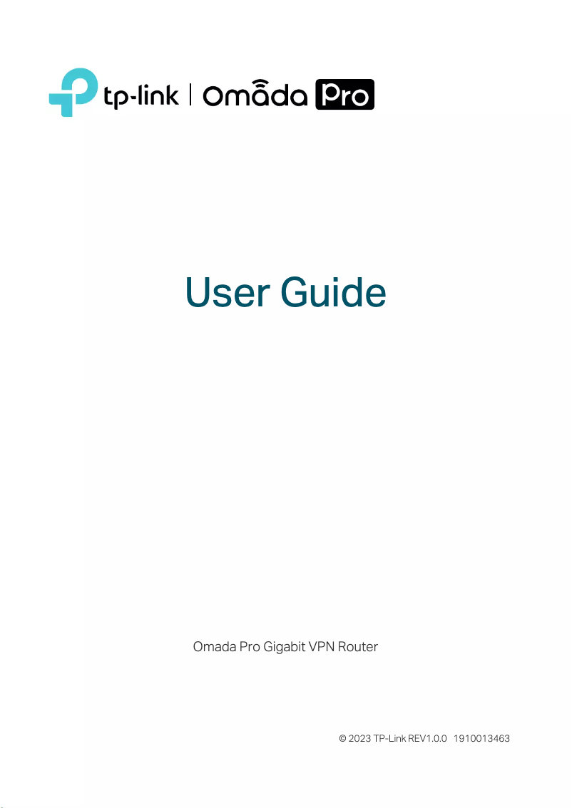 Página nº 1 - Manual de usuario TP-Link Omada Pro G36