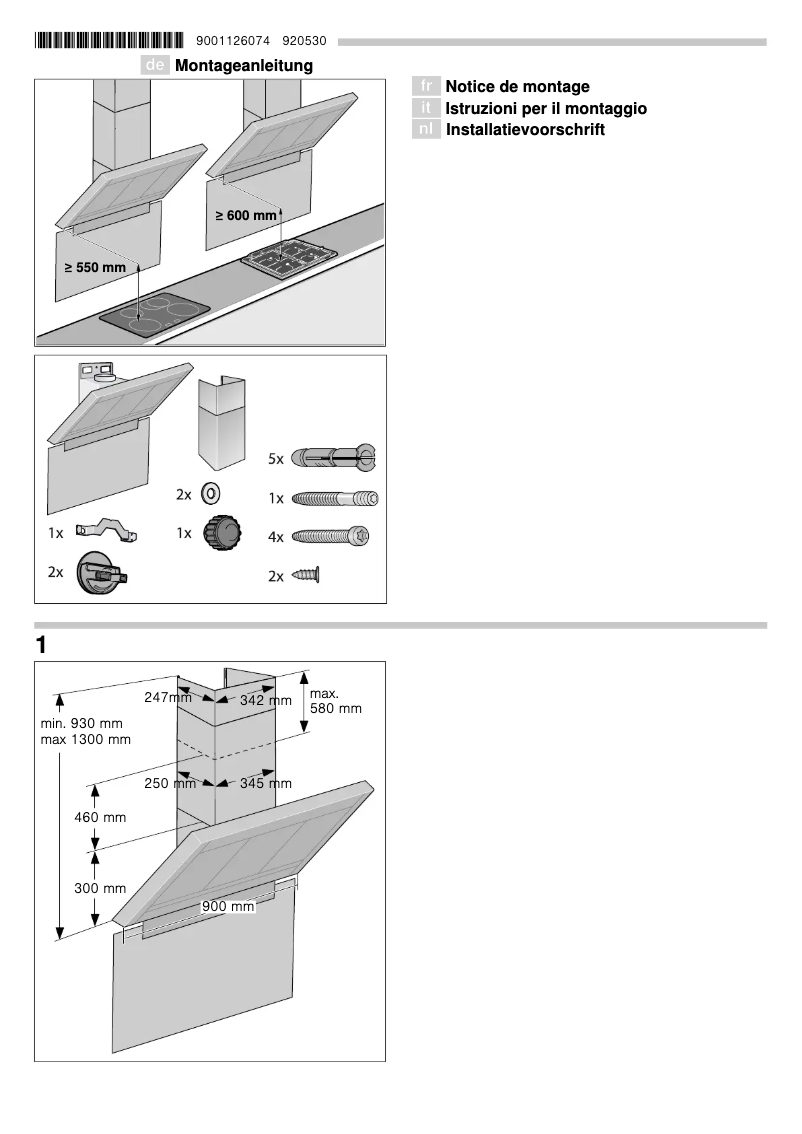 Imagen de la primera página del manual del dispositivo DWK09M850
