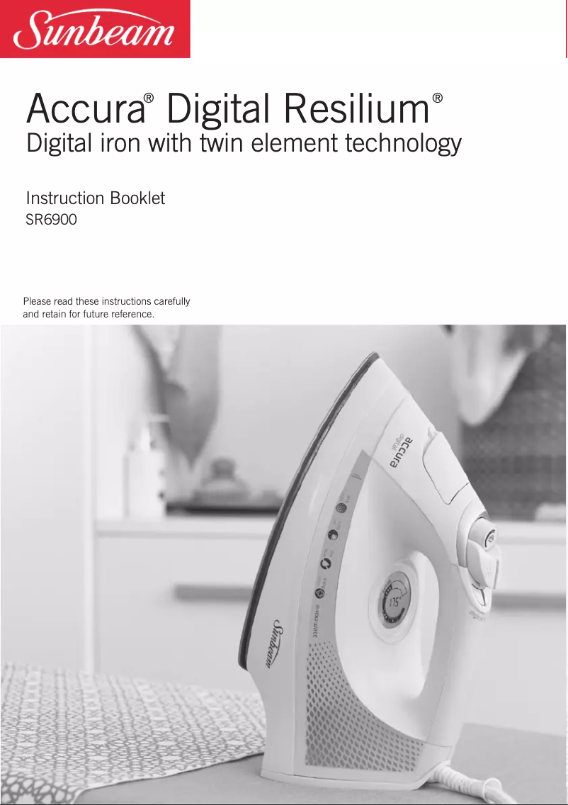 Imagen de la primera página del manual del dispositivo Accura Digital Resilium SR6900