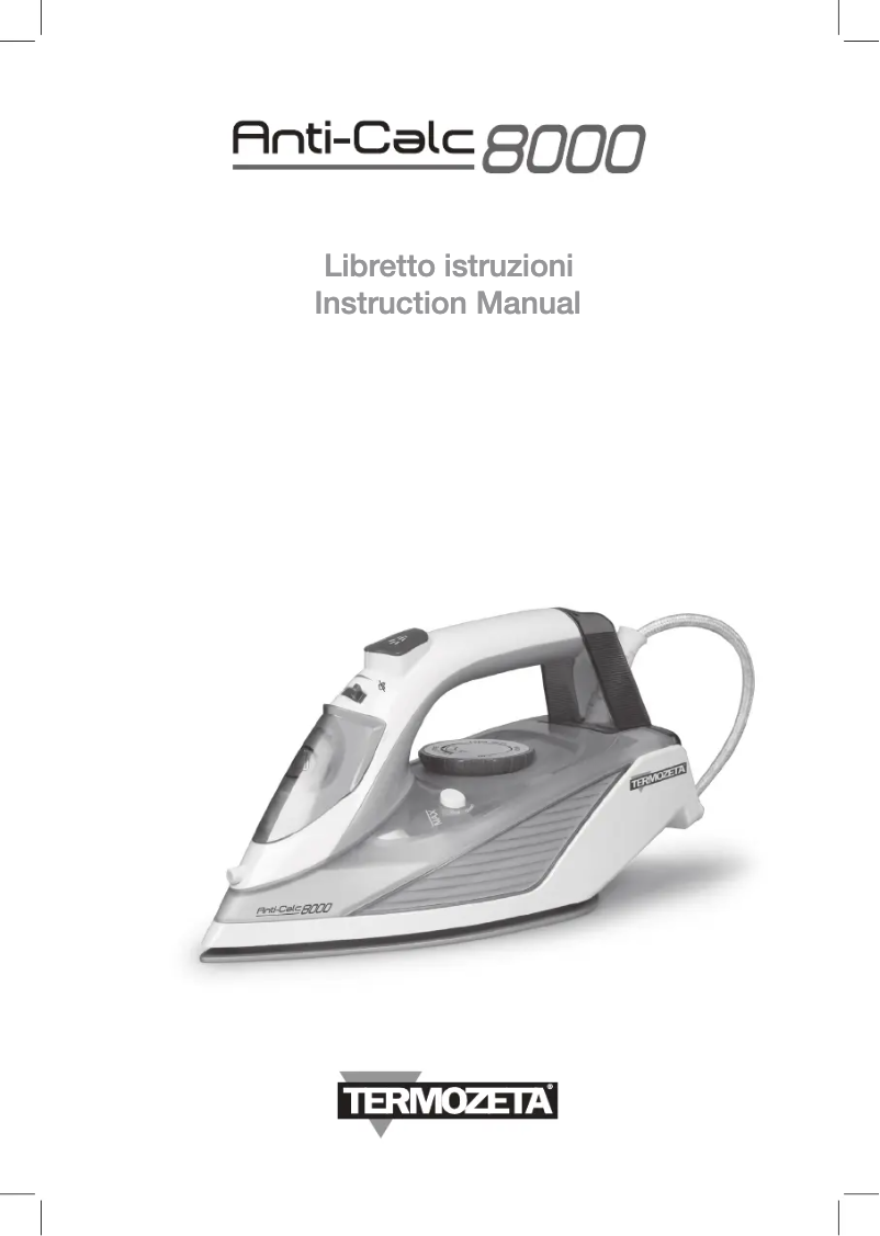 Imagen de la primera página del manual del dispositivo Anti-Calc 8000