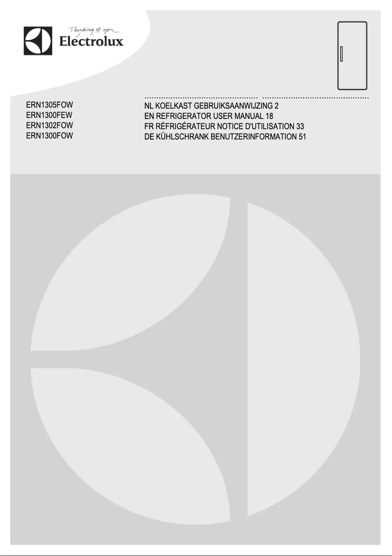 Imagen de la primera página del manual del dispositivo ERN1302FOW