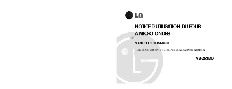 Imagen de la primera página del manual del dispositivo MS-253MD