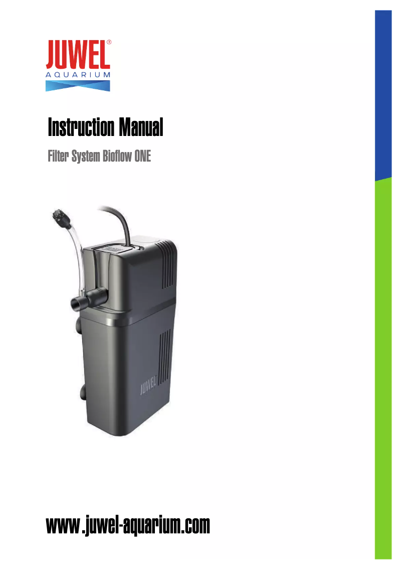Imagen de la primera página del manual del dispositivo Bioflow ONE
