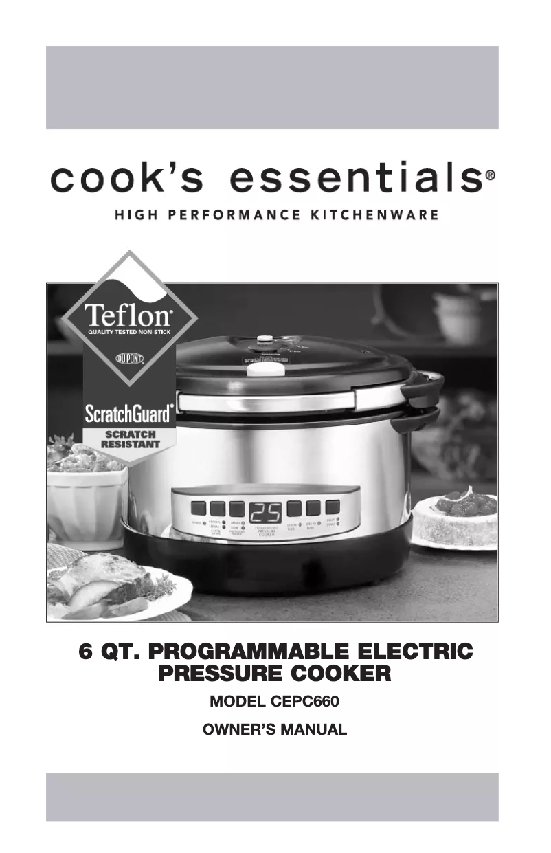 Página 1 del manual Manual de usuario Cook's essentials CEPC660