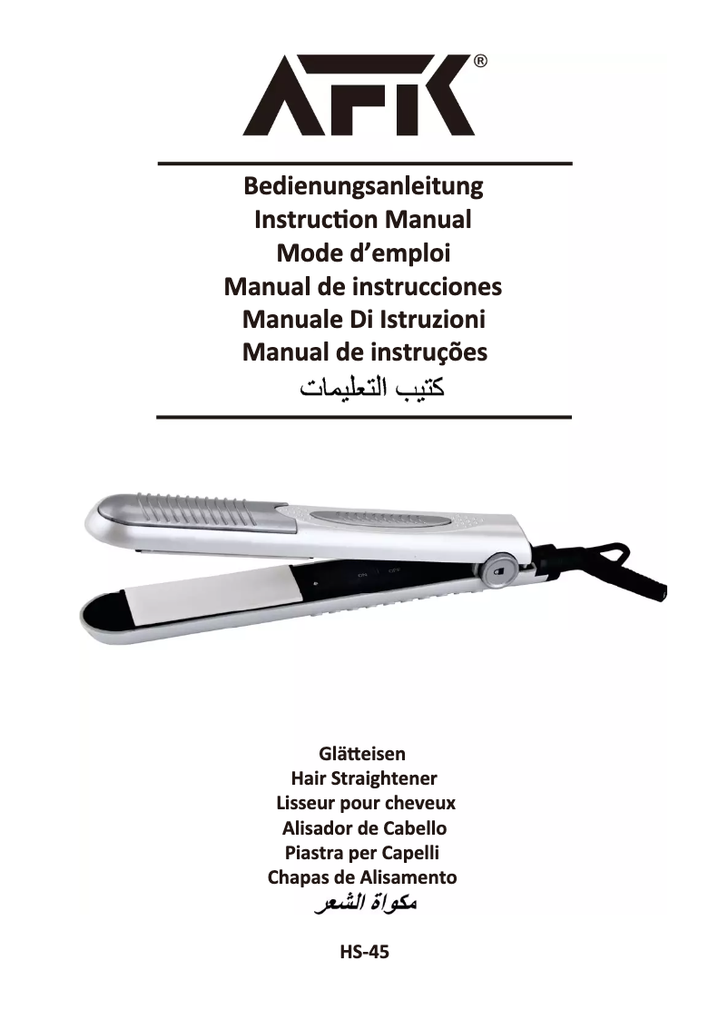 Página nº 1 - Manual de usuario AFK HS-45