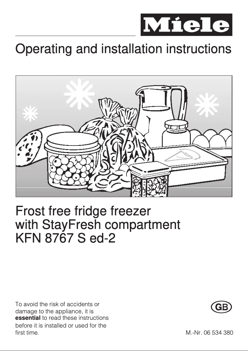 Página 1 del manual Manual de usuario Miele KFN 8767 Sed