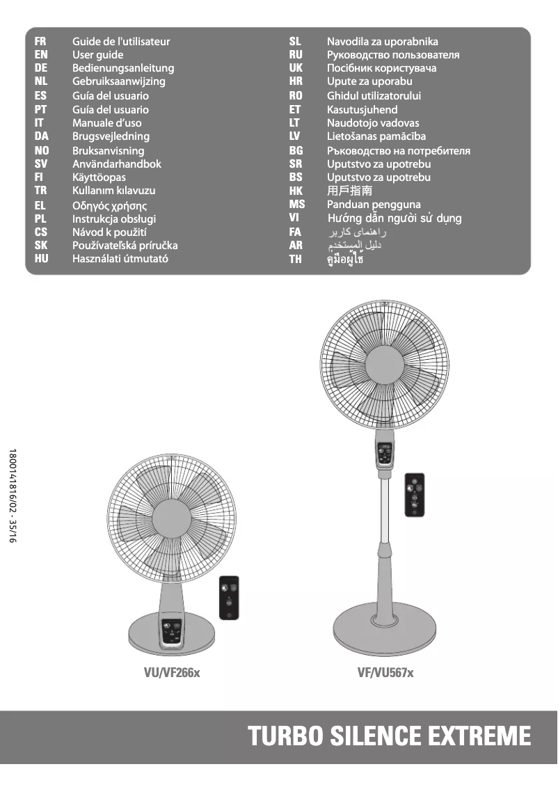 Página 1 del manual Manual de instrucciones Rowenta Turbo Silence Extreme VU5670