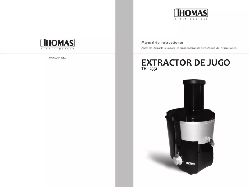 Página 1 del manual Manual de usuario Thomas TH-2551