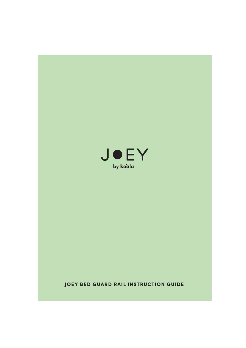 Imagen de la primera página del manual del dispositivo Joey Guard Rail