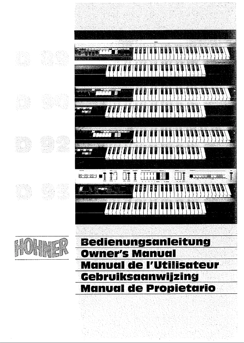 Página 1 del manual Manual de usuario Hohner Symphonie D89