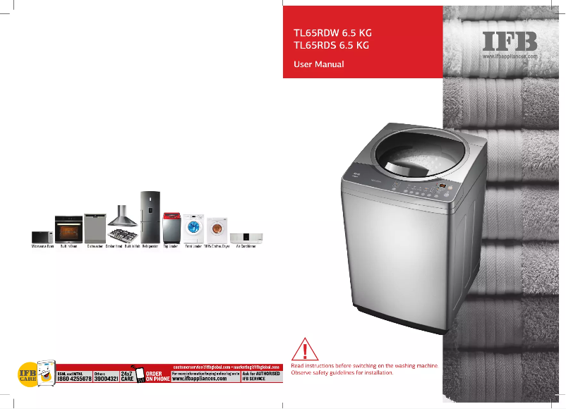 Página 1 del manual Manual de usuario IFB TL65RDW