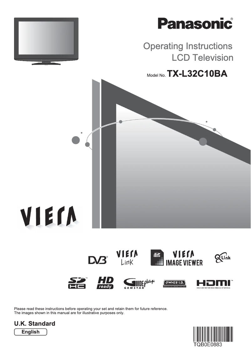 Imagen de la primera página del manual del dispositivo Viera TX-L32C10BA