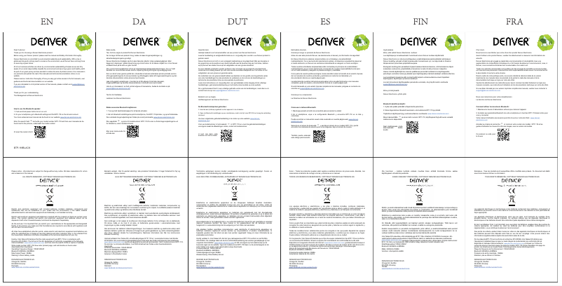 Página 1 del manual Manual de usuario Denver BTP-118